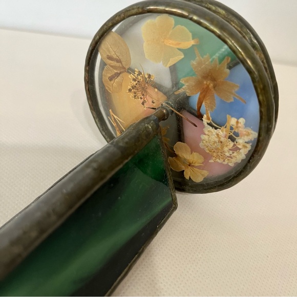 Vintage Handmade Glass Kaleidoscope Signed Faye Miller 1983 Colorful Floral - Picture 4 of 11